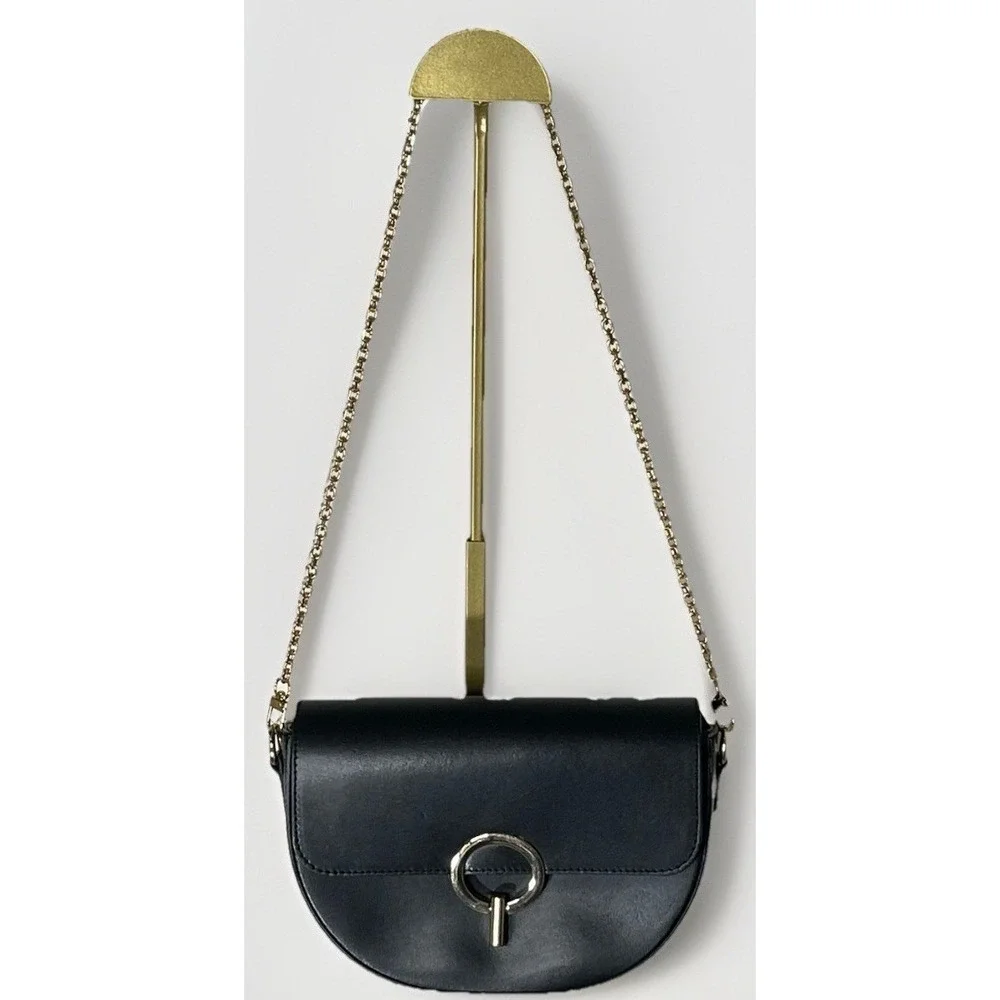 Borse In Pelle Black Shoulder Bag Made In Italy Women's Genuine Leather Purse